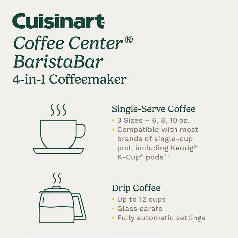 Cuisinart Barista Bar 4-In-1 Coffeemaker