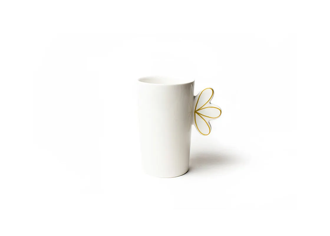 Deco Gold Scallop Mug, Set of 4