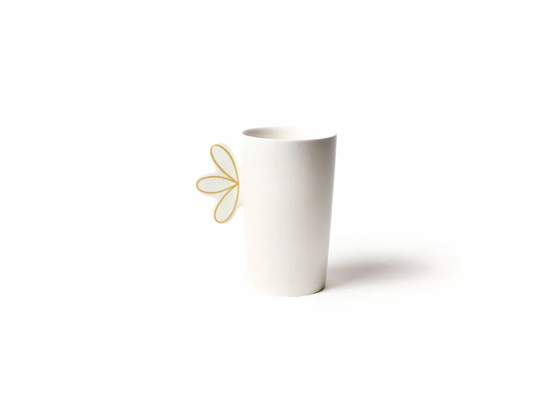 Deco Gold Scallop Mug, Set of 4