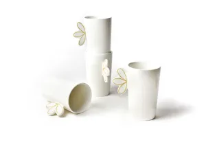 Deco Gold Scallop Mug, Set of 4