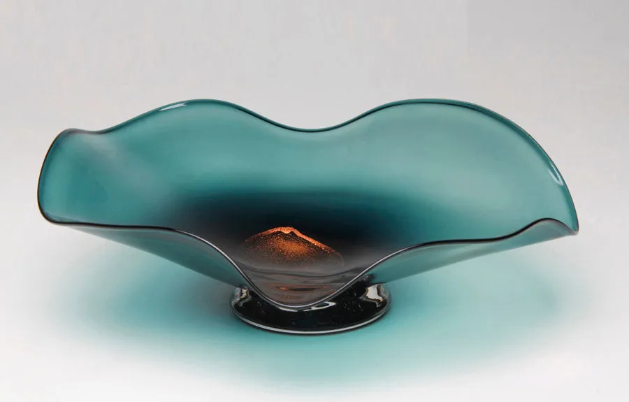 Dichroic Bowl "Pine" Color