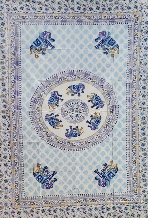 Elephants Mandala Tapestry