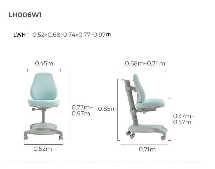 Ergonomic Chair with Backrest for Kids
