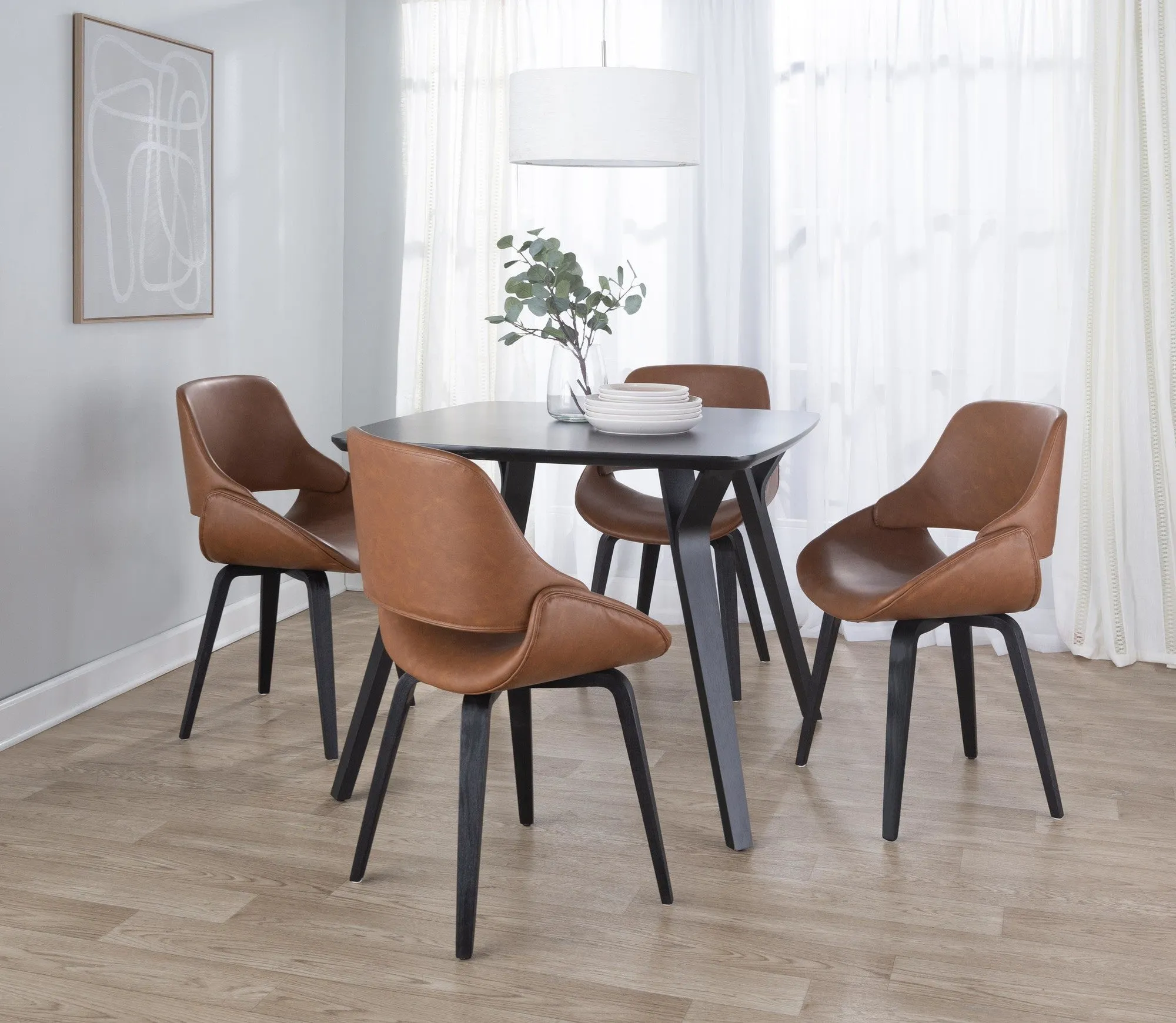Fabrico Chair - Set of 2 Cream By LumiSource
