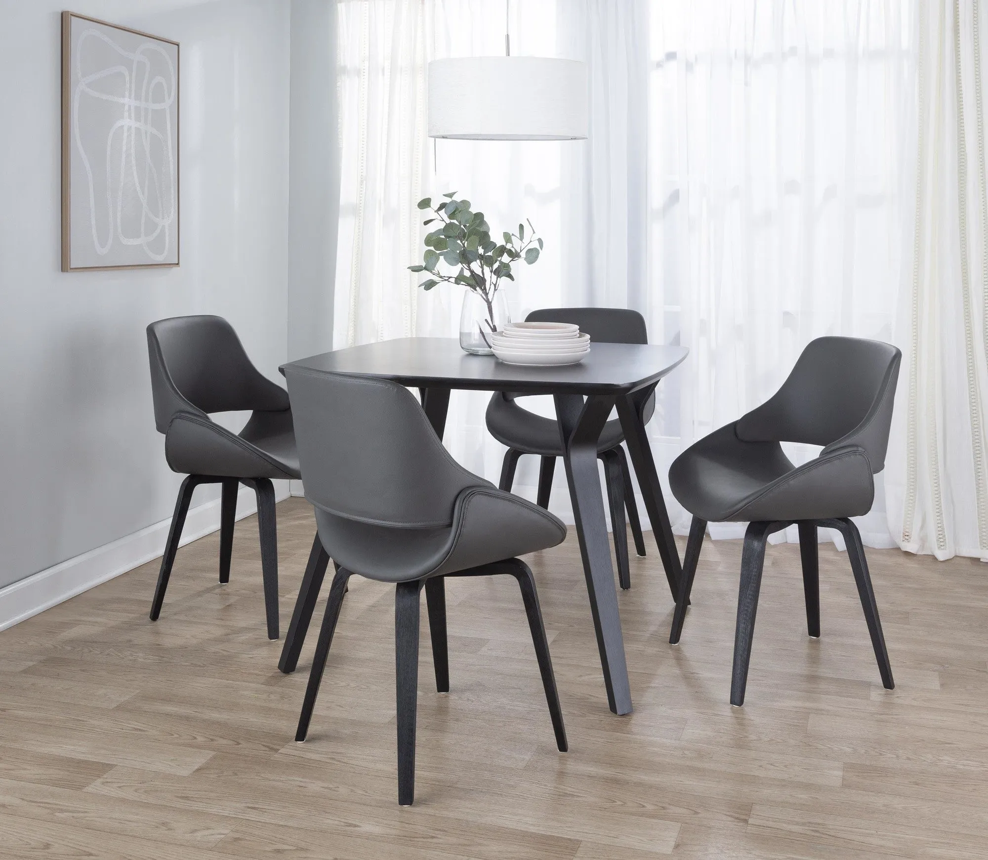 Fabrico Chair - Set of 2 Cream By LumiSource