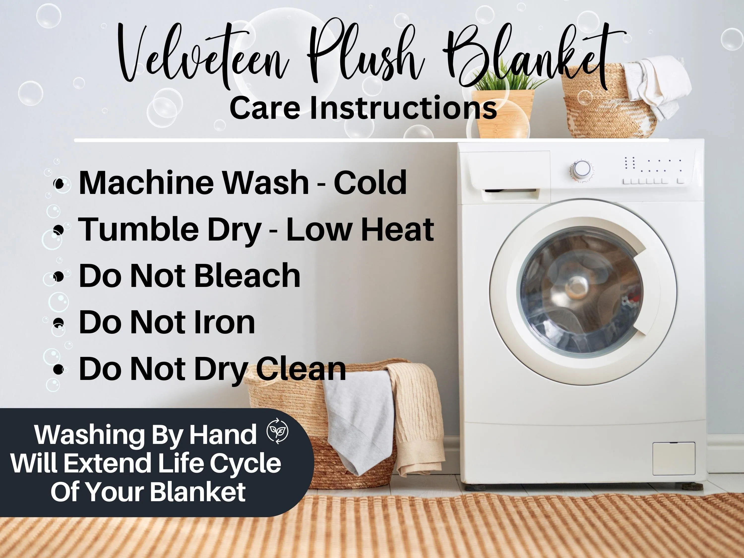 Fall Floral Velveteen Throw Blanket - Home Decor