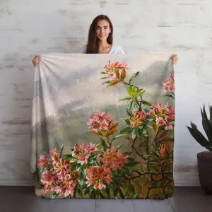 Fall Floral Velveteen Throw Blanket - Home Decor