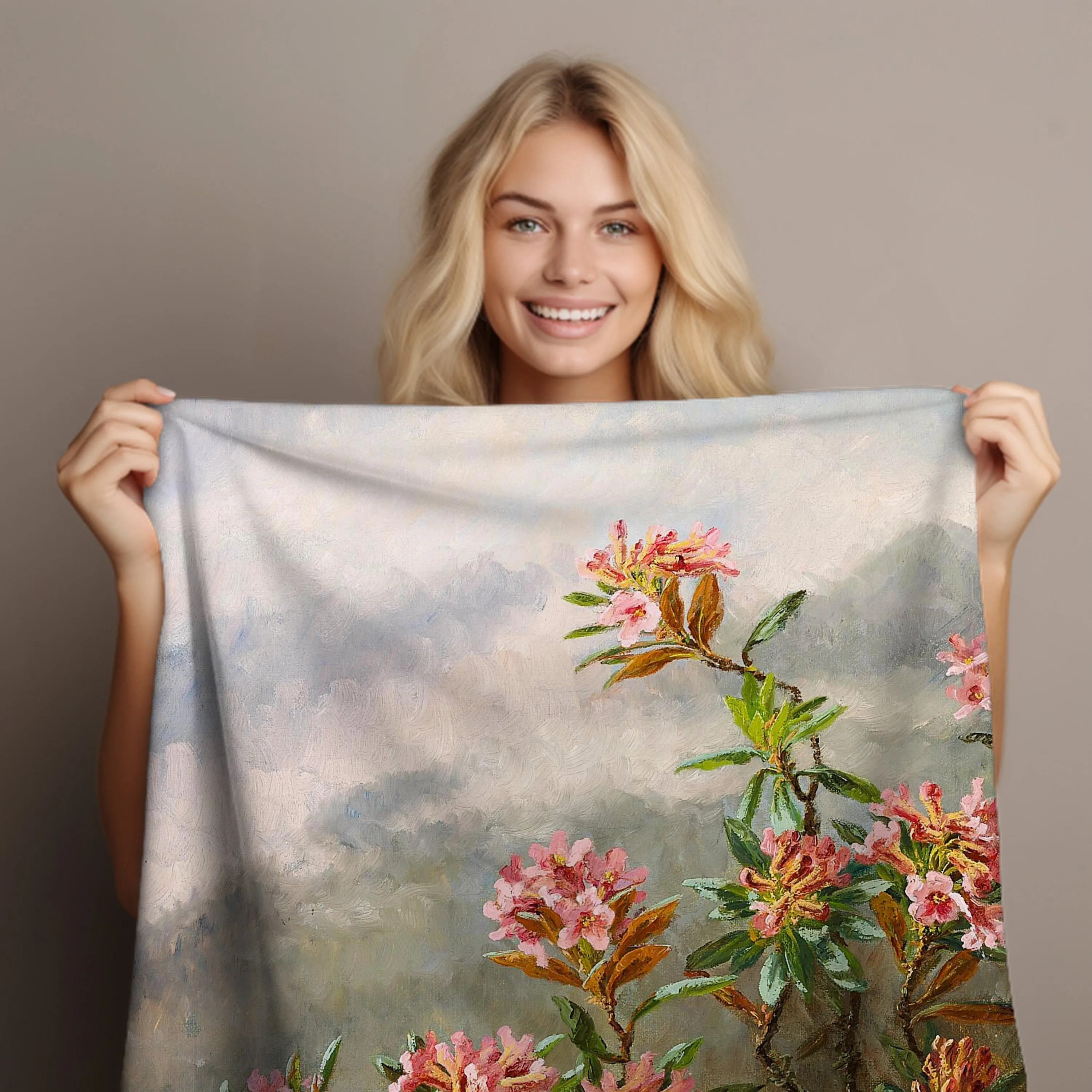 Fall Floral Velveteen Throw Blanket - Home Decor