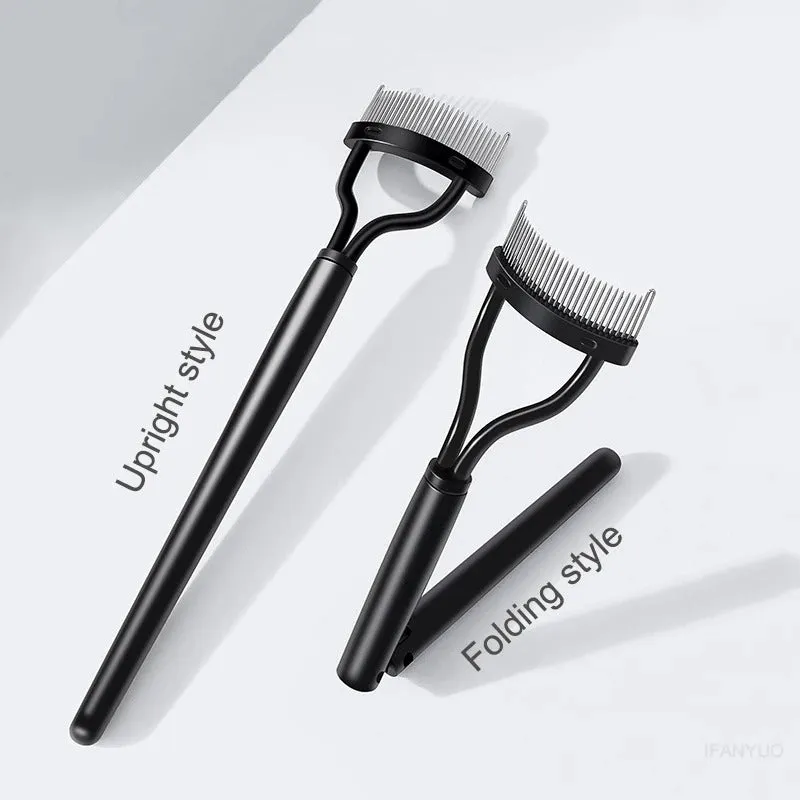 Foldable Steel Teeth Eyelash Brush