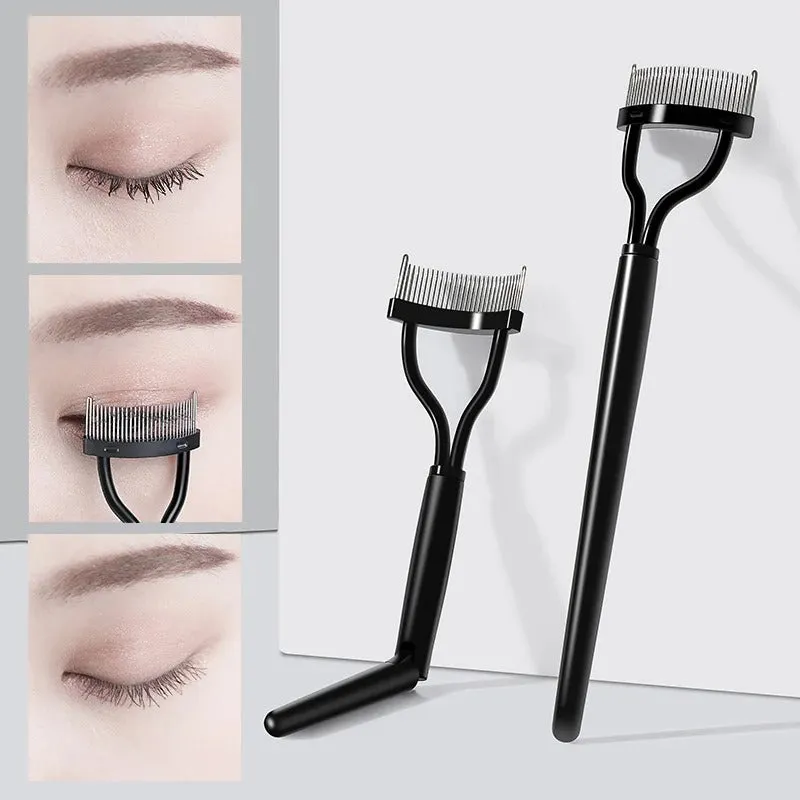 Foldable Steel Teeth Eyelash Brush