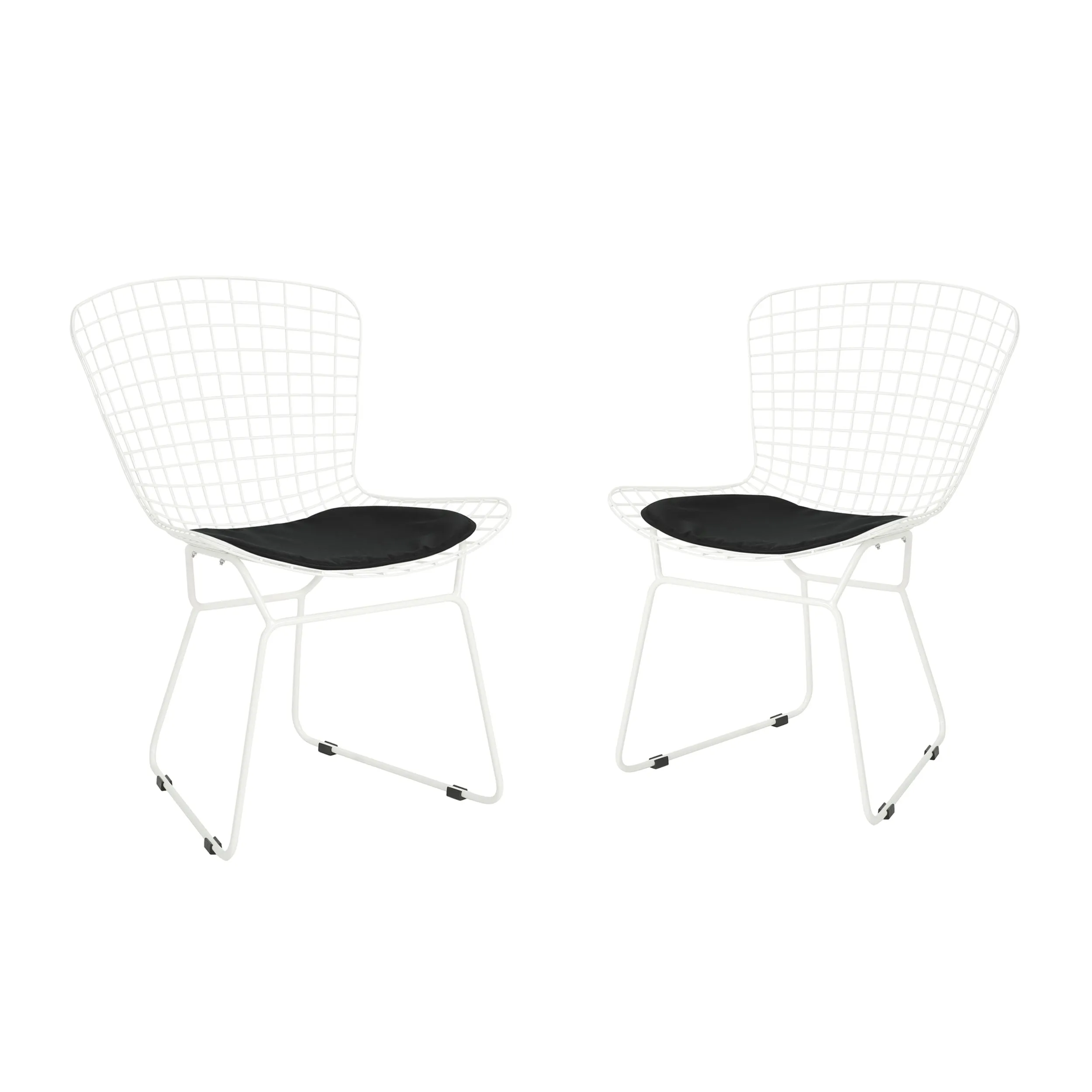 Fonda Outdoor Iron Chairs (Set of 2)