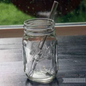 Glass straw 4 pack plus cleaning brush