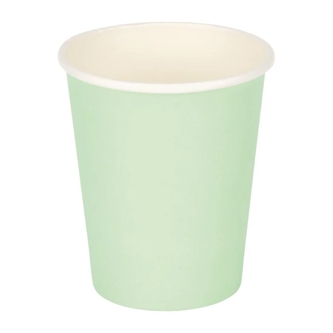 GP400 Fiesta Recyclable Coffee Cups Single Wall Turquoise 225ml / 8oz (Pack of 50)