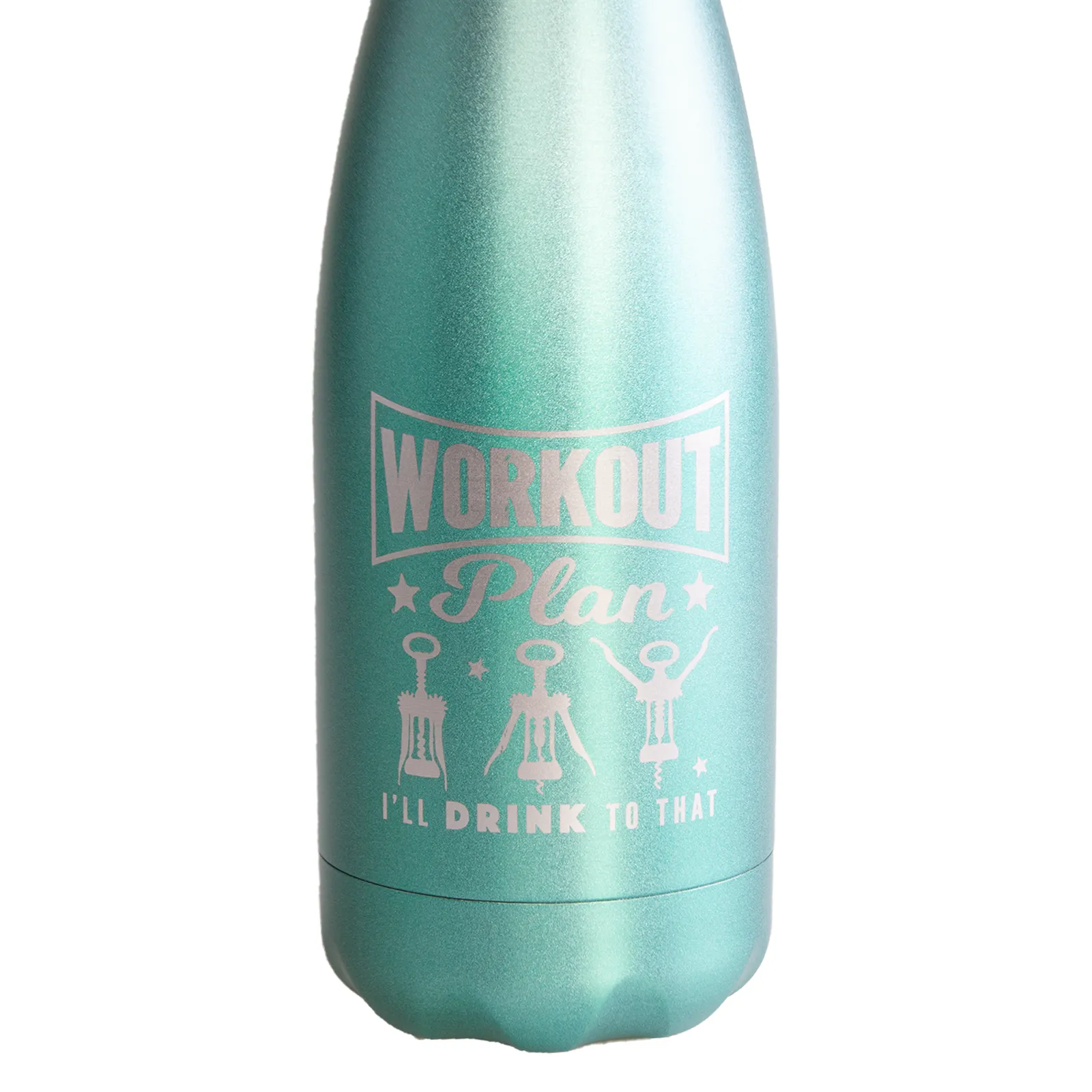 HydrationStation Mint Metal Flask - Workout