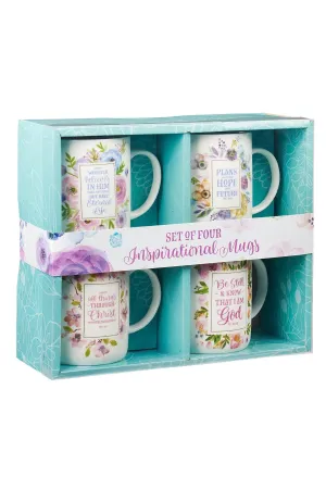 Inspirational Floral Mug Set - GCMUGS15