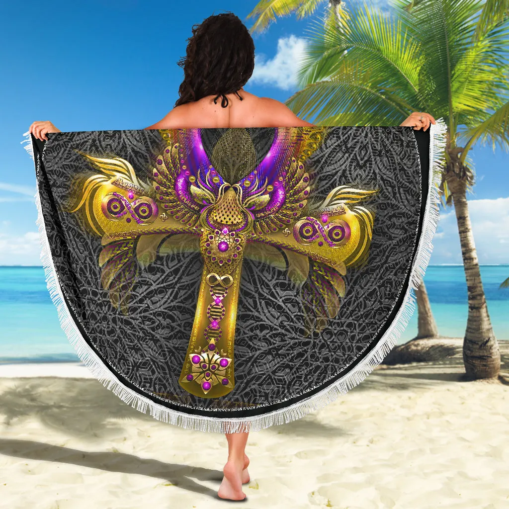 Key of Life Beach Blanket