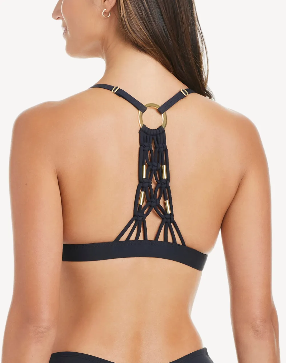 La Cote D'Azur Macrame Front Open Bikini Top