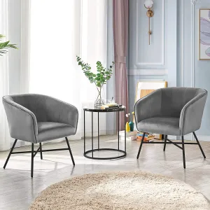 Living Room  Upholstered Armchair Velvet SET