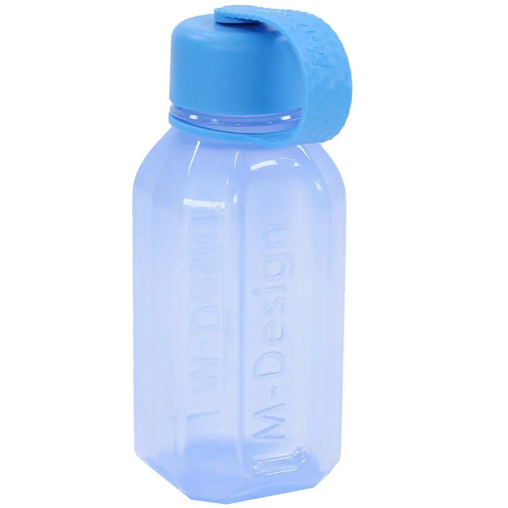 M Design Square Bottle with Strap 500ml - Blue