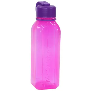 M Design Square Bottle with Strap 650ml - Pink