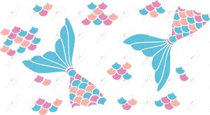 Mermaid - cold cup wrap