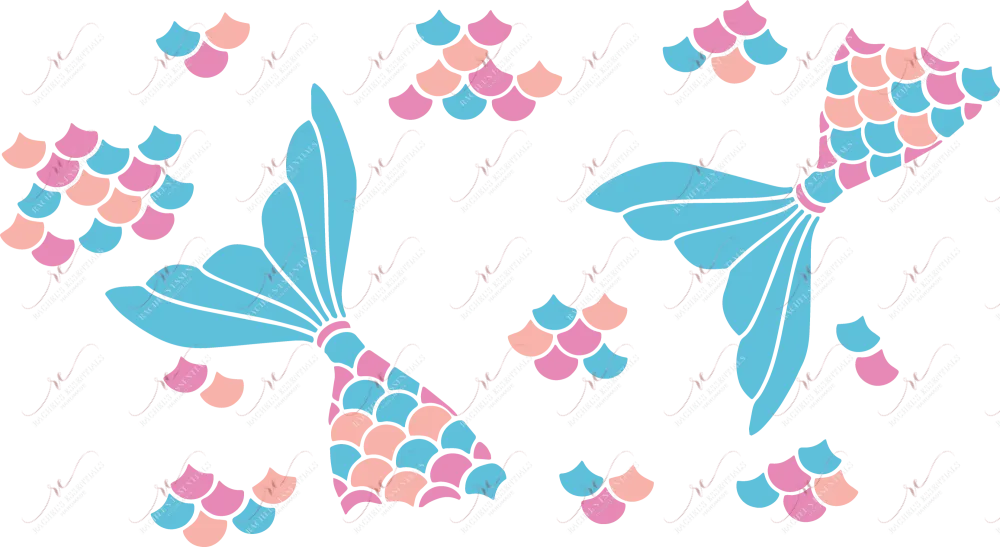 Mermaid - cold cup wrap