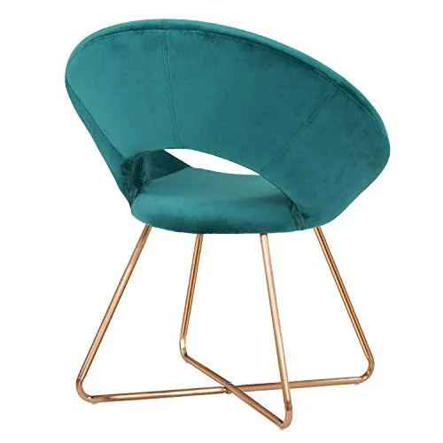 Mid-Century Retro Modern Velvet Upholstered Lounge Chair,Set of 2