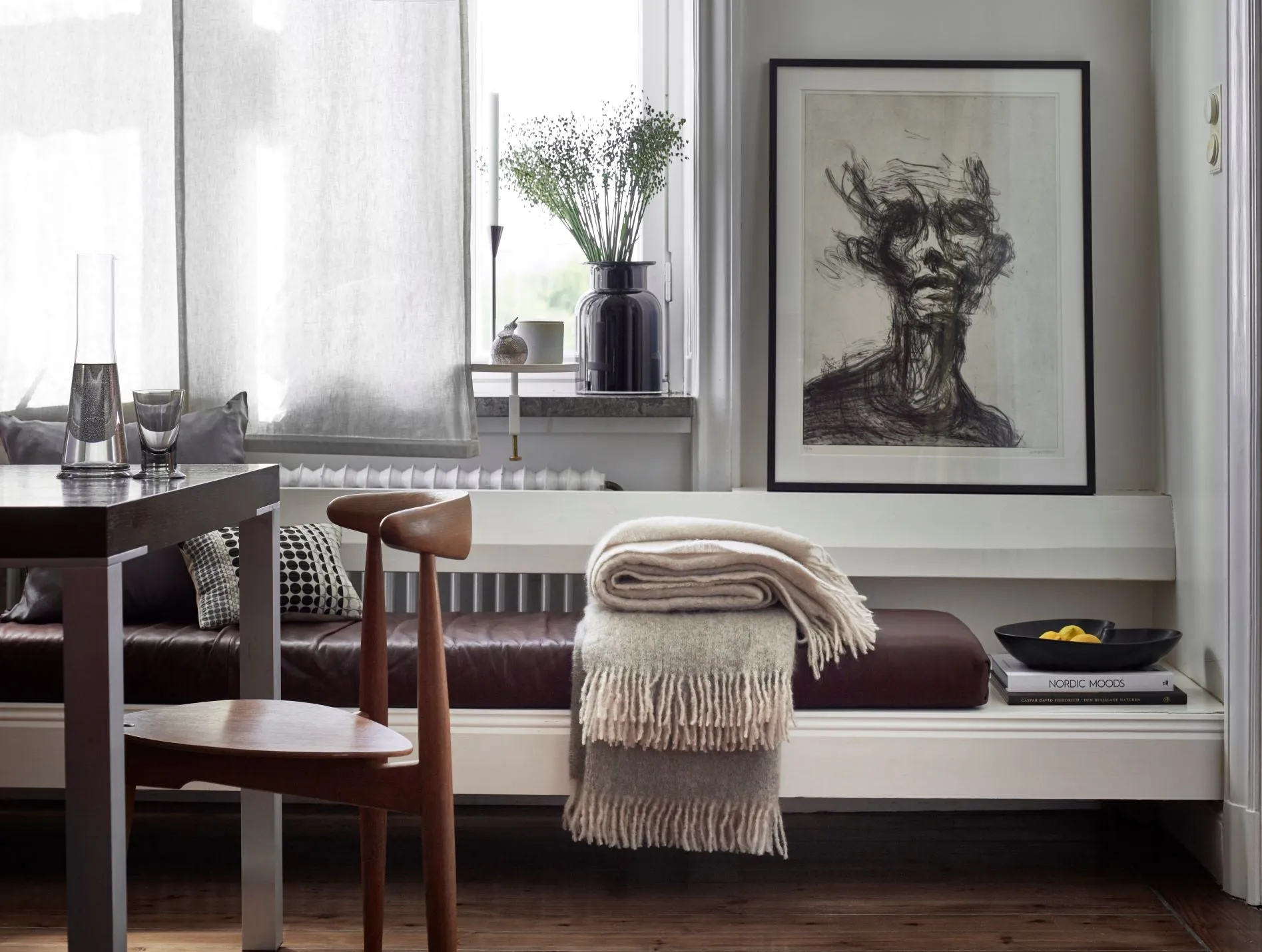 Mohair Blanket Rolled Fringe