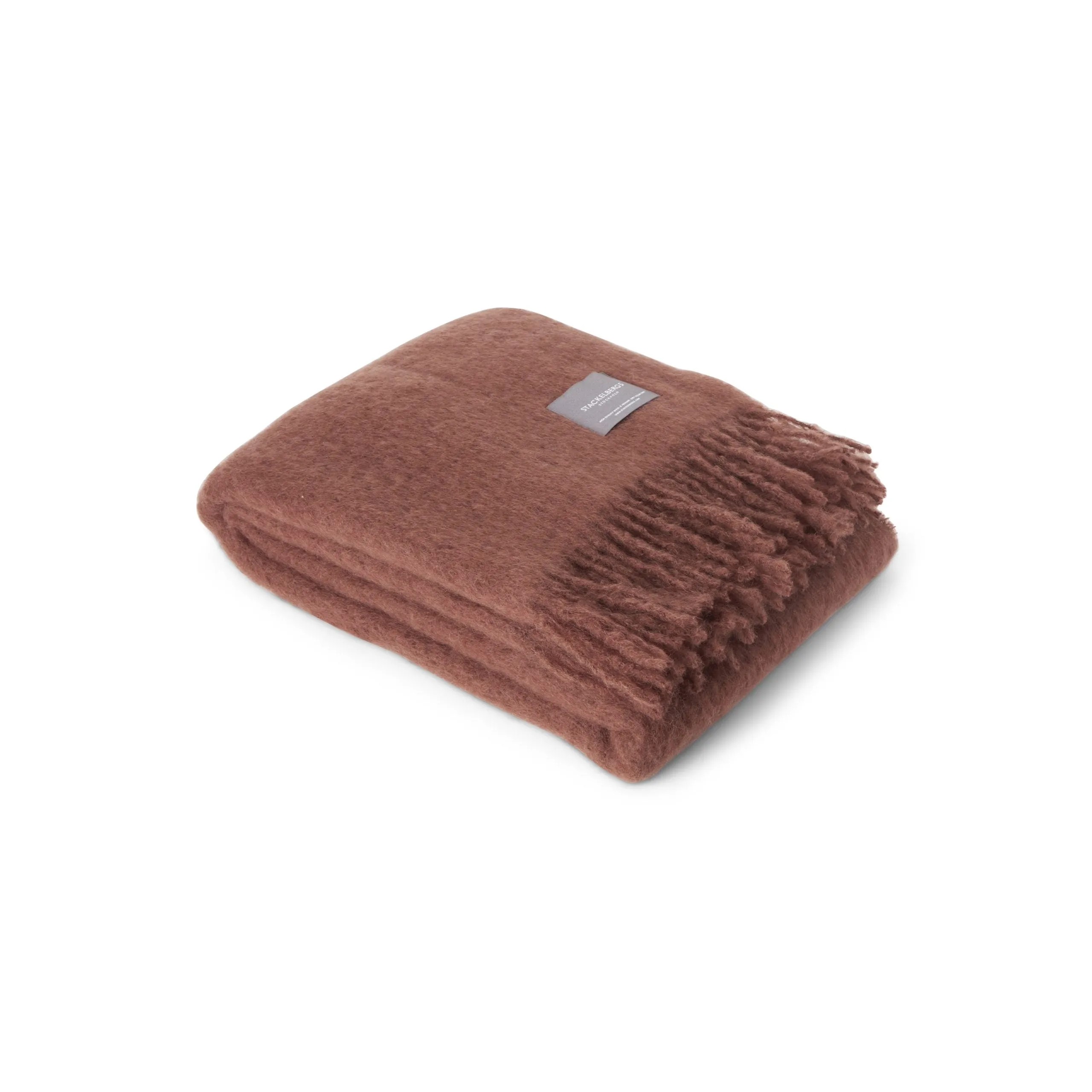 Mohair Blanket Rolled Fringe