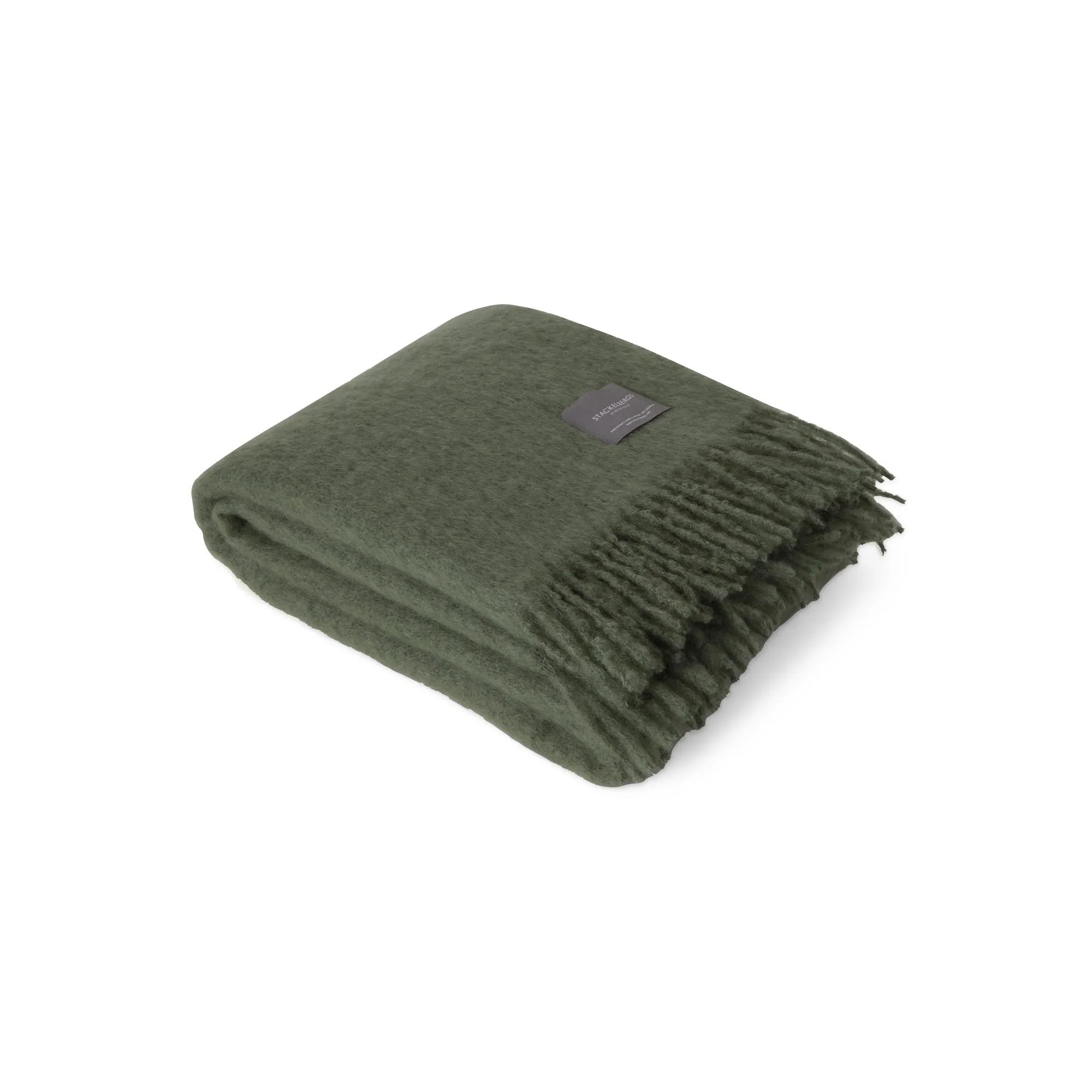 Mohair Blanket Rolled Fringe