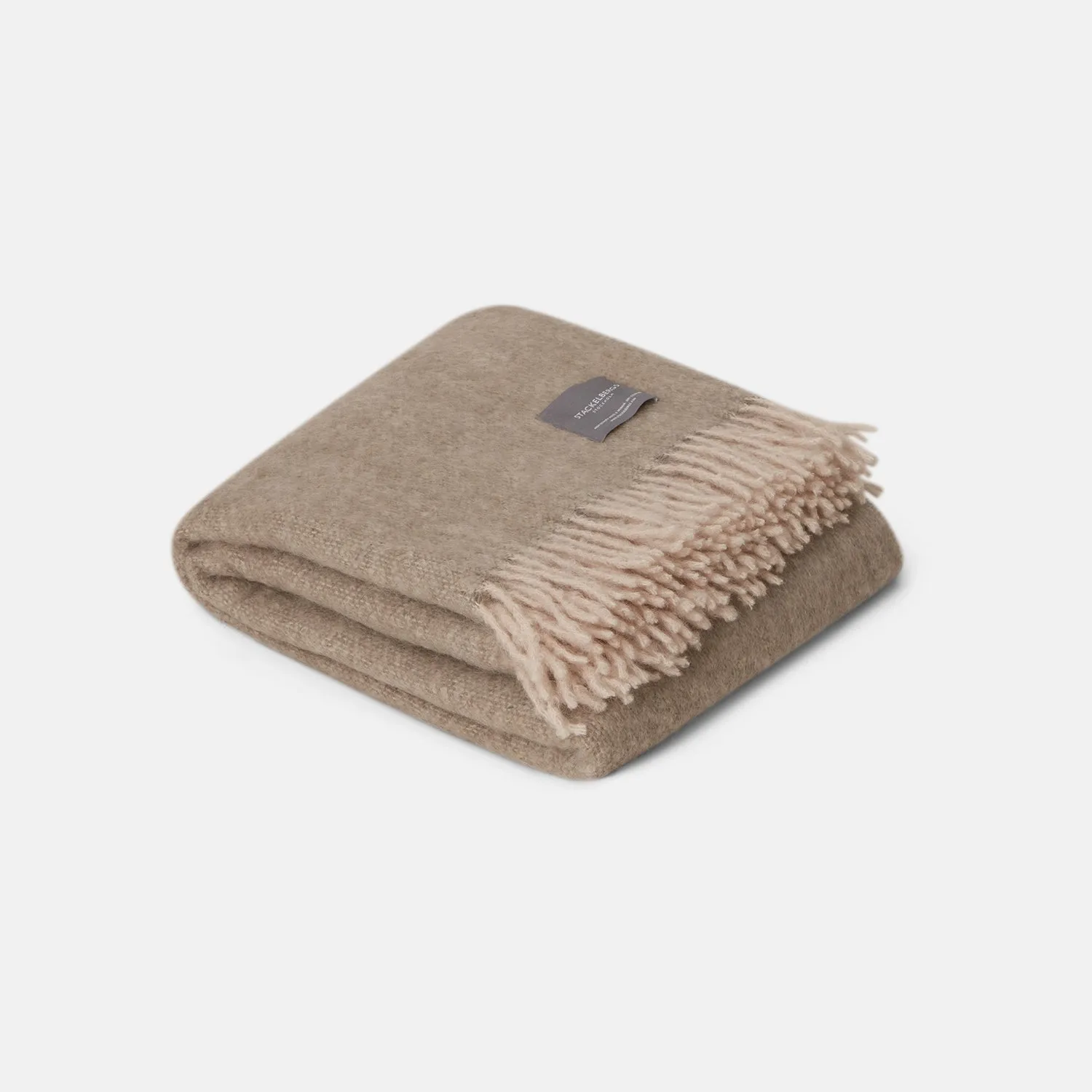 Mohair Blanket Rolled Fringe