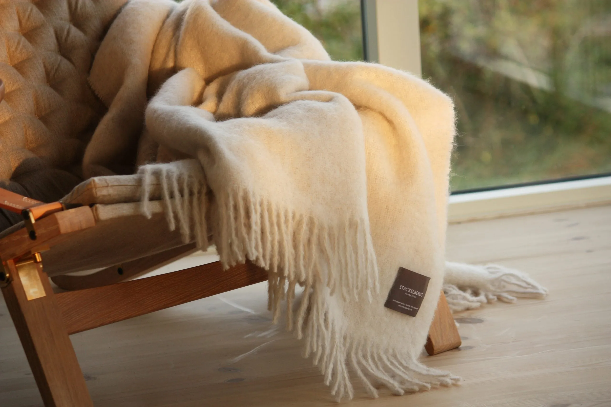 Mohair Blanket Rolled Fringe