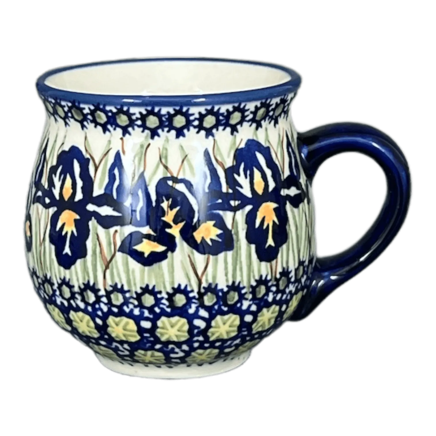 Mug, Belly Mug, Small, 7 oz in "Iris" by Manufaktura | K067S-BAM