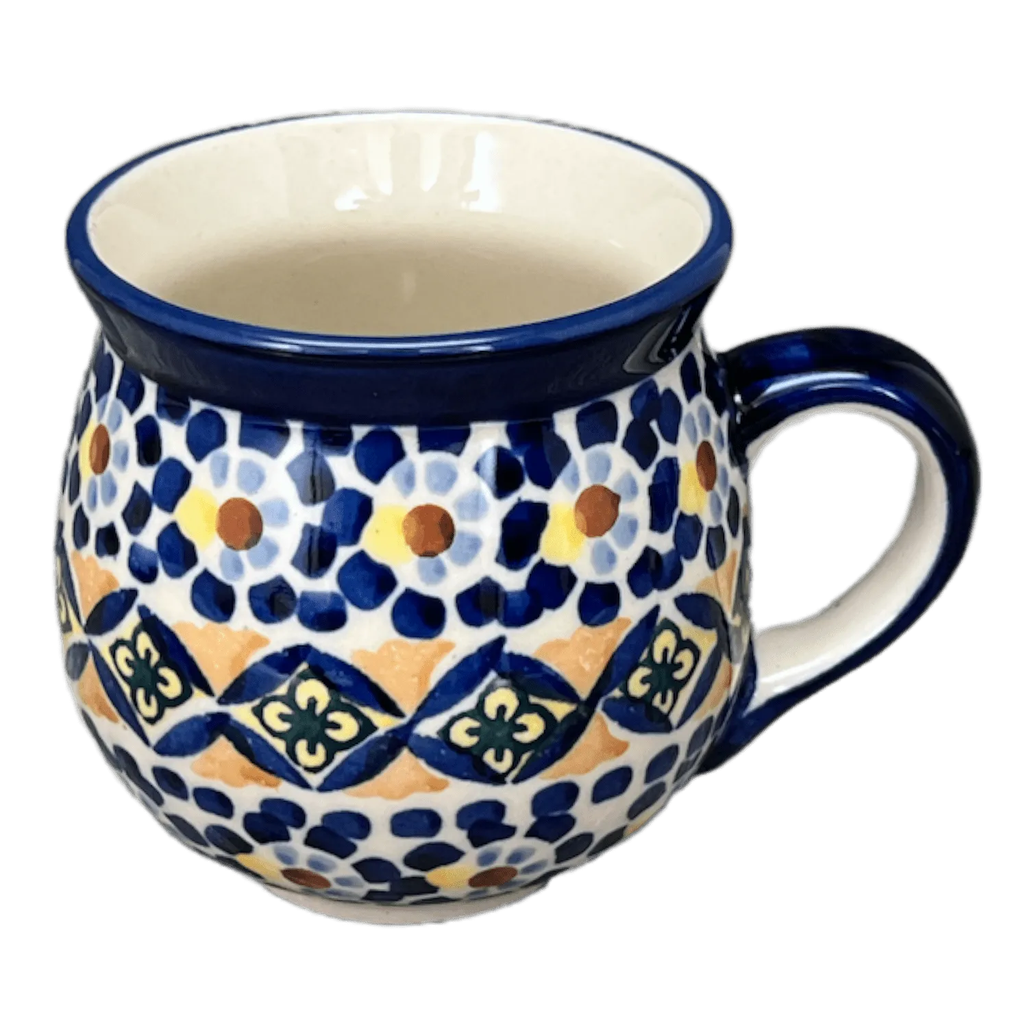 Mug, Belly Mug, Small, 7 oz in "Kaleidoscope" by Manufaktura | K067U-ASR