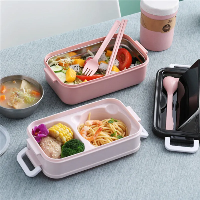 Multi-Layer Divisible Lunch Box Id-71 Pink