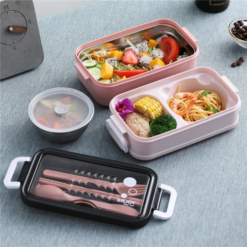 Multi-Layer Divisible Lunch Box Id-71 Pink