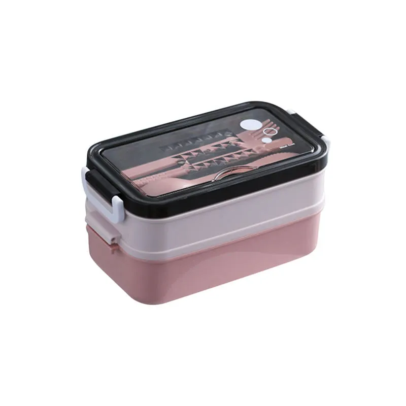 Multi-Layer Divisible Lunch Box Id-71 Pink