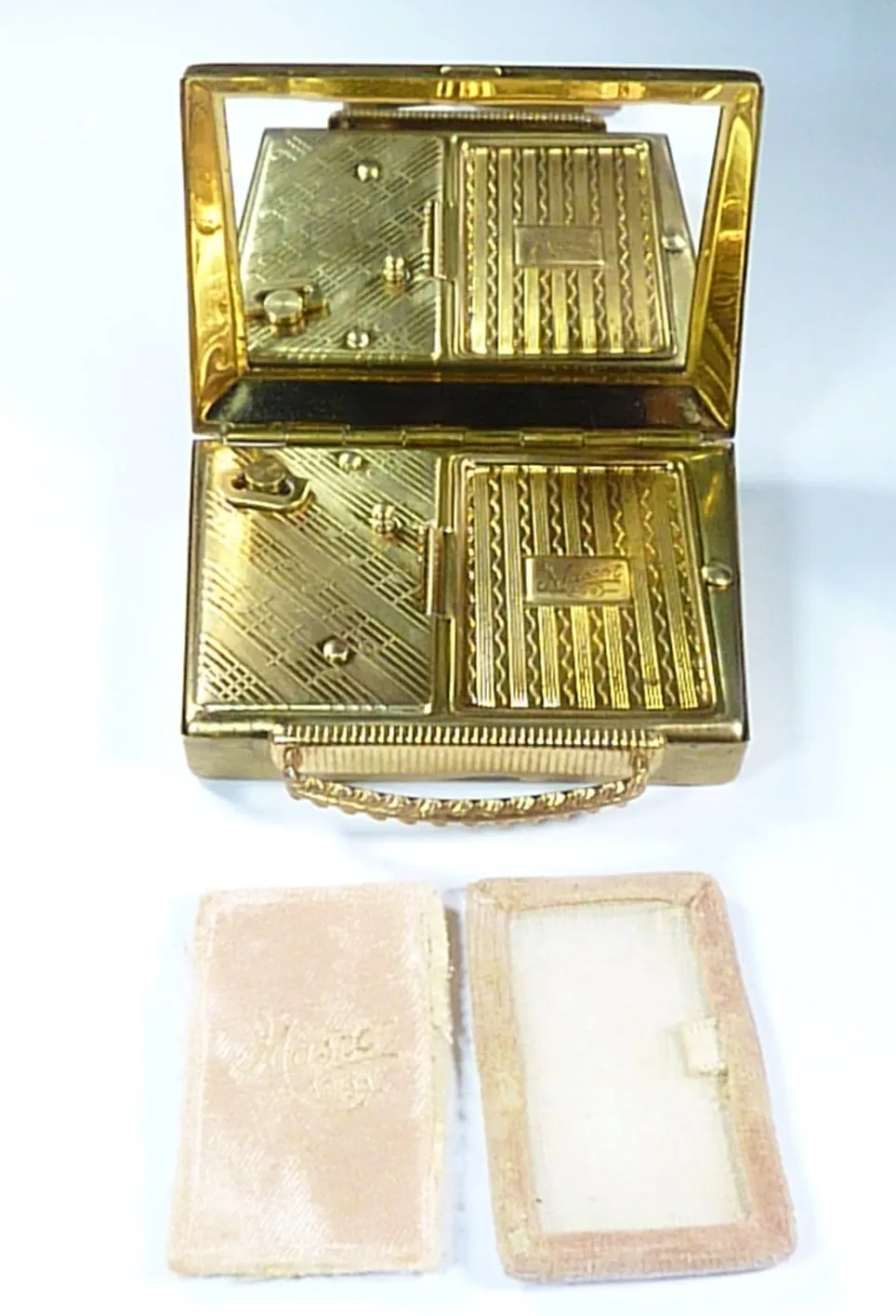 Musical Mascot Handbag Novelty Powder Compact 1950s