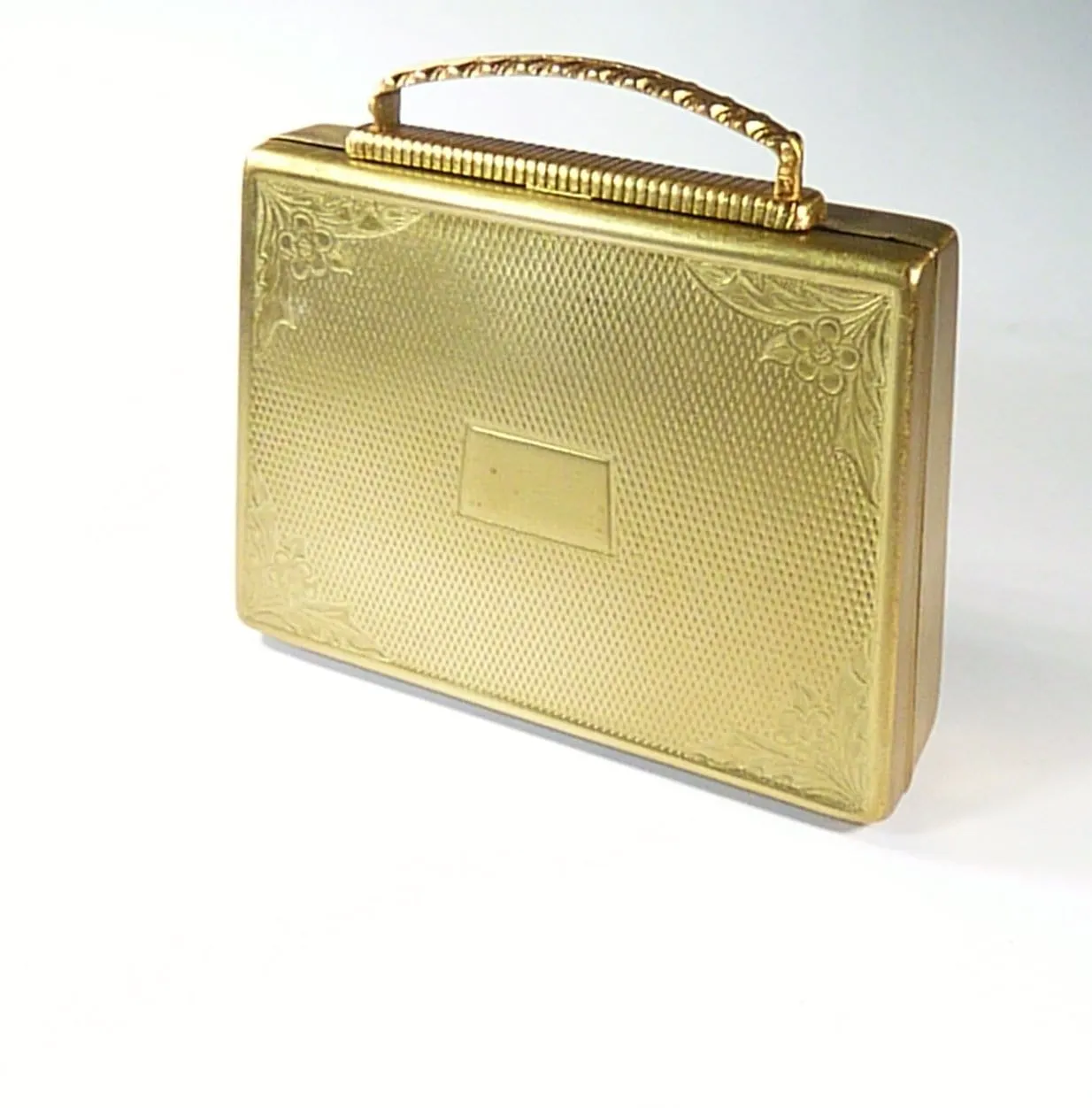Musical Mascot Handbag Novelty Powder Compact 1950s