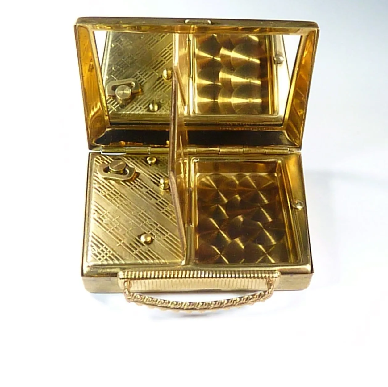 Musical Mascot Handbag Novelty Powder Compact 1950s