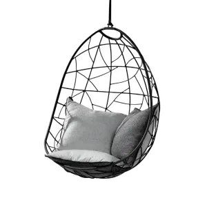 Nest Egg Hanging Swing Chair in Black