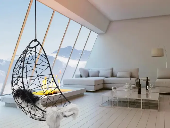 Nest Egg Hanging Swing Chair in Black