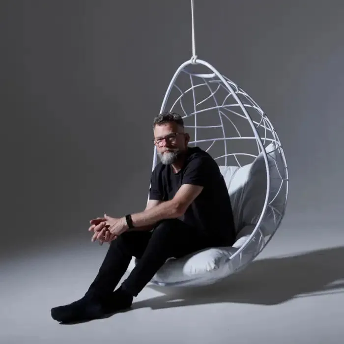 Nest Egg Hanging Swing Chair in Black
