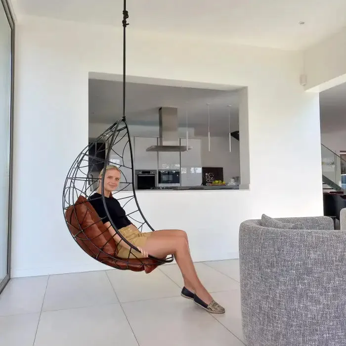 Nest Egg Hanging Swing Chair in Black