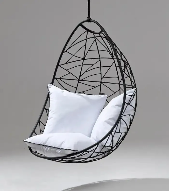Nest Egg Hanging Swing Chair in Black