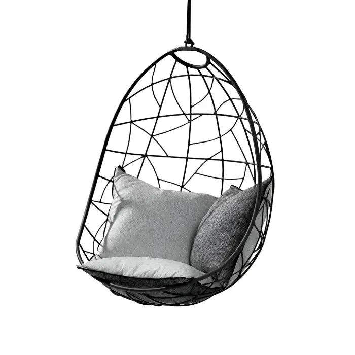 Nest Egg Hanging Swing Chair in Black