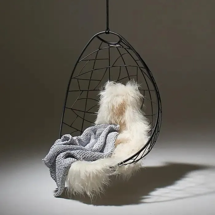 Nest Egg Hanging Swing Chair in Black