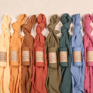 Organic Cotton Baby Swaddle Blankets - Set of 2