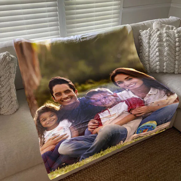 Personalized Photo Throw Blanket | Custom Blanket With Pictures
