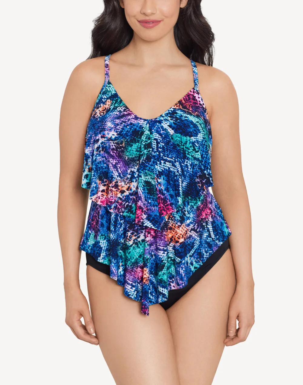 Primsatic Python Ronnie Tankini Top
